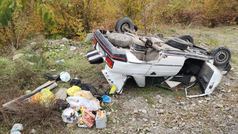 Zonguldak-Ankara kara yolunda feci kaza: 2 yaralı!