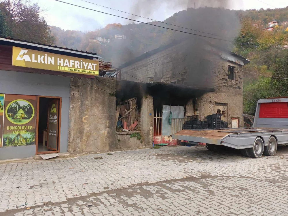 Videolu haber... Zonguldak’ta yangın… Mantar çiftliği alev alev yandı… 