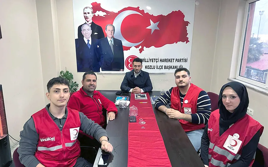 MHP’li Karali’den, Kızılaycılara destek