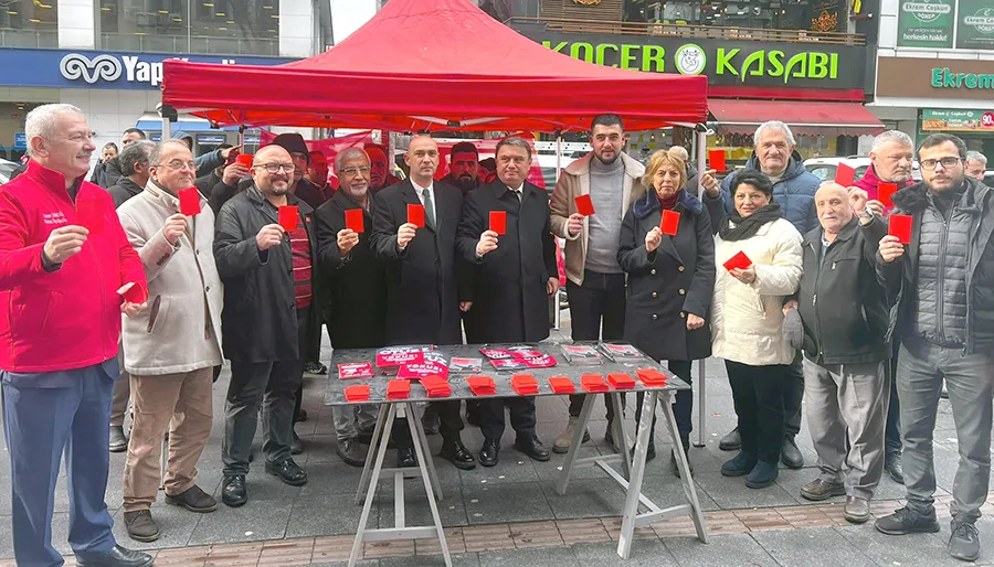 CHP’liler Zonguldak’ta iktidara ‘kırmızı kart’ gösterdi