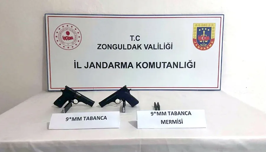 Zonguldak’ta silah ve mühimmat yakalandı… 2 kişi tutuklandı…