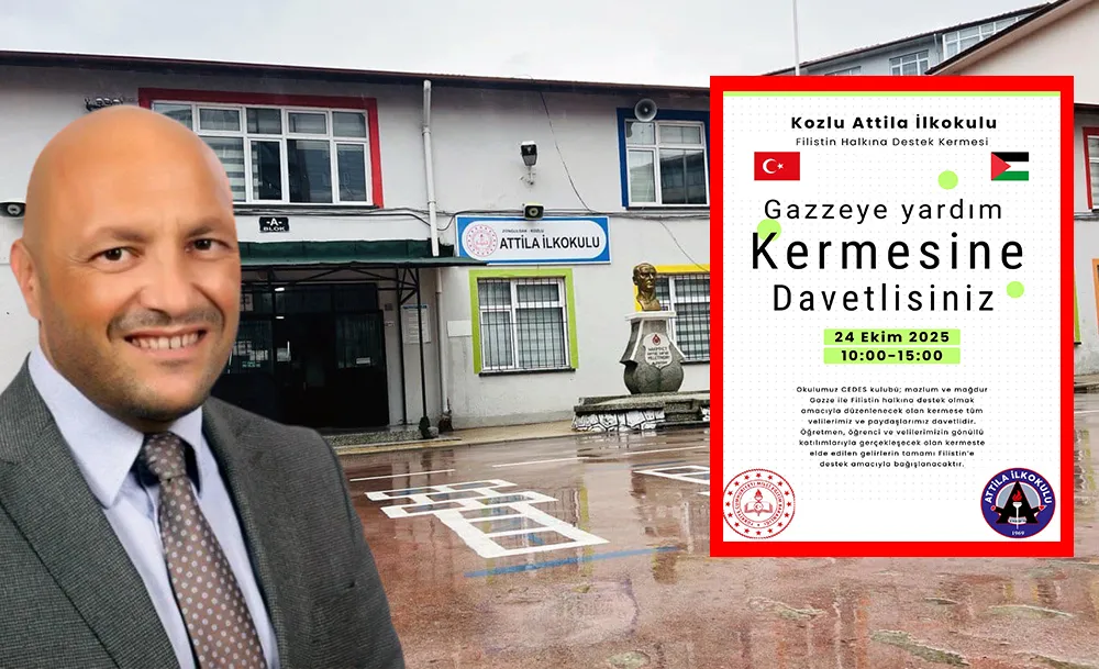 Kozlu Attila İlkokulu, Gazze’ye destek kermesi düzenliyor…