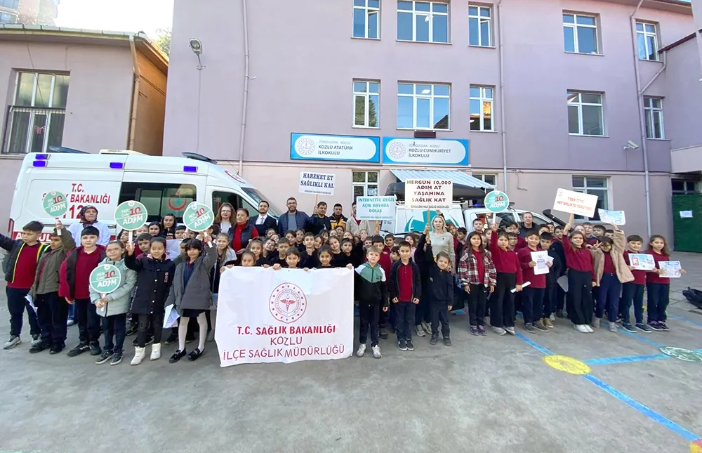 Kozlu’da minik öğrenciler sağlık elçisi oldu