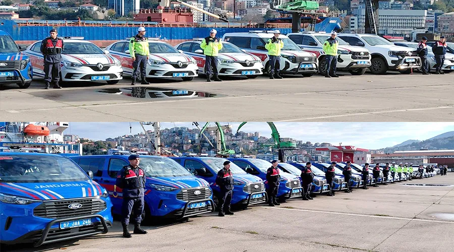 Emniyet ile jandarmaya 55 araç tahsis edildi