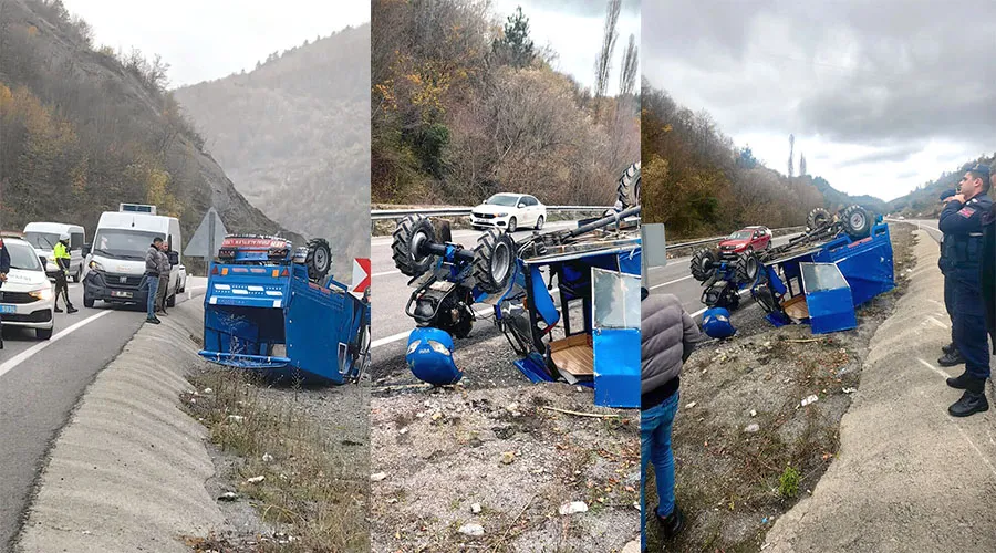 Zonguldak-Ankara yolunda kaza: Patpat ile ticari araç çarpıştı