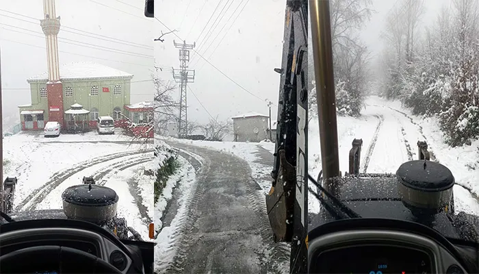 Kozlu’da kar alarmı verildi