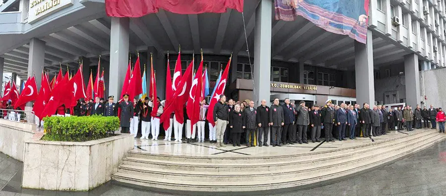 ÇANAKKALE ZAFERİ’NİN 110. YILINDA ZONGULDAK’TA ANLAMLI TÖREN