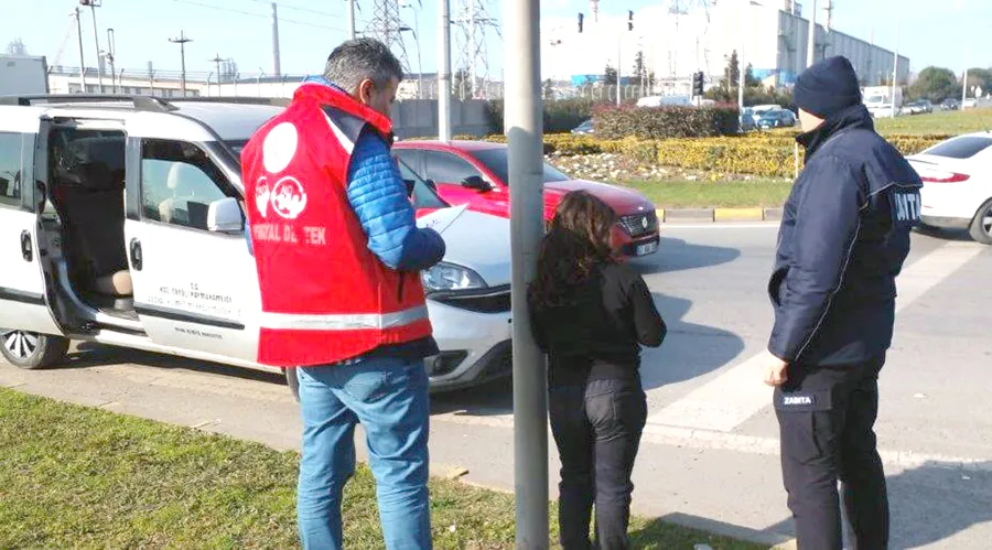 Dilencilere ceza kesildi
