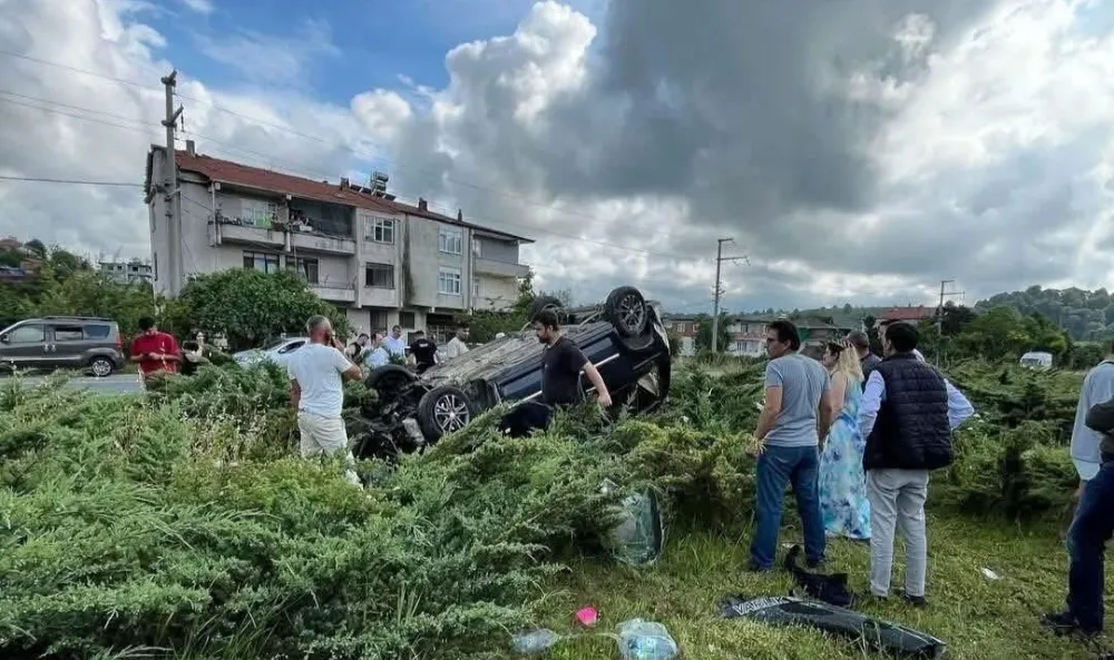 Otomobil takla attı... Çok sayıda yaralı var...