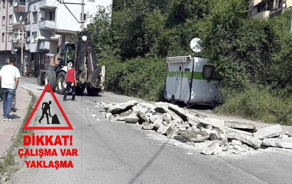 Kozlu’da Dere Sokak yolu trafiğe kapatıldı