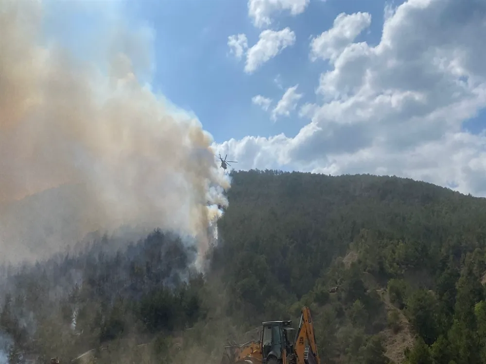 Karabük’te orman yangını… Kozlu İtfaiyesi müdahaleye gitti…
